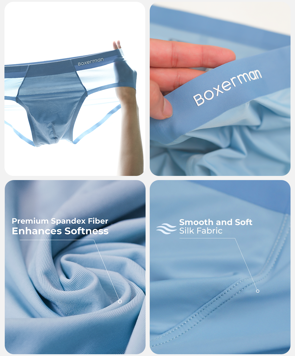 Men's Slip Cooling Silk Briefs